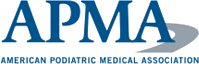 Logo Recognizing Advanced Foot & Ankle's affiliation with American Podiatric Medical Association